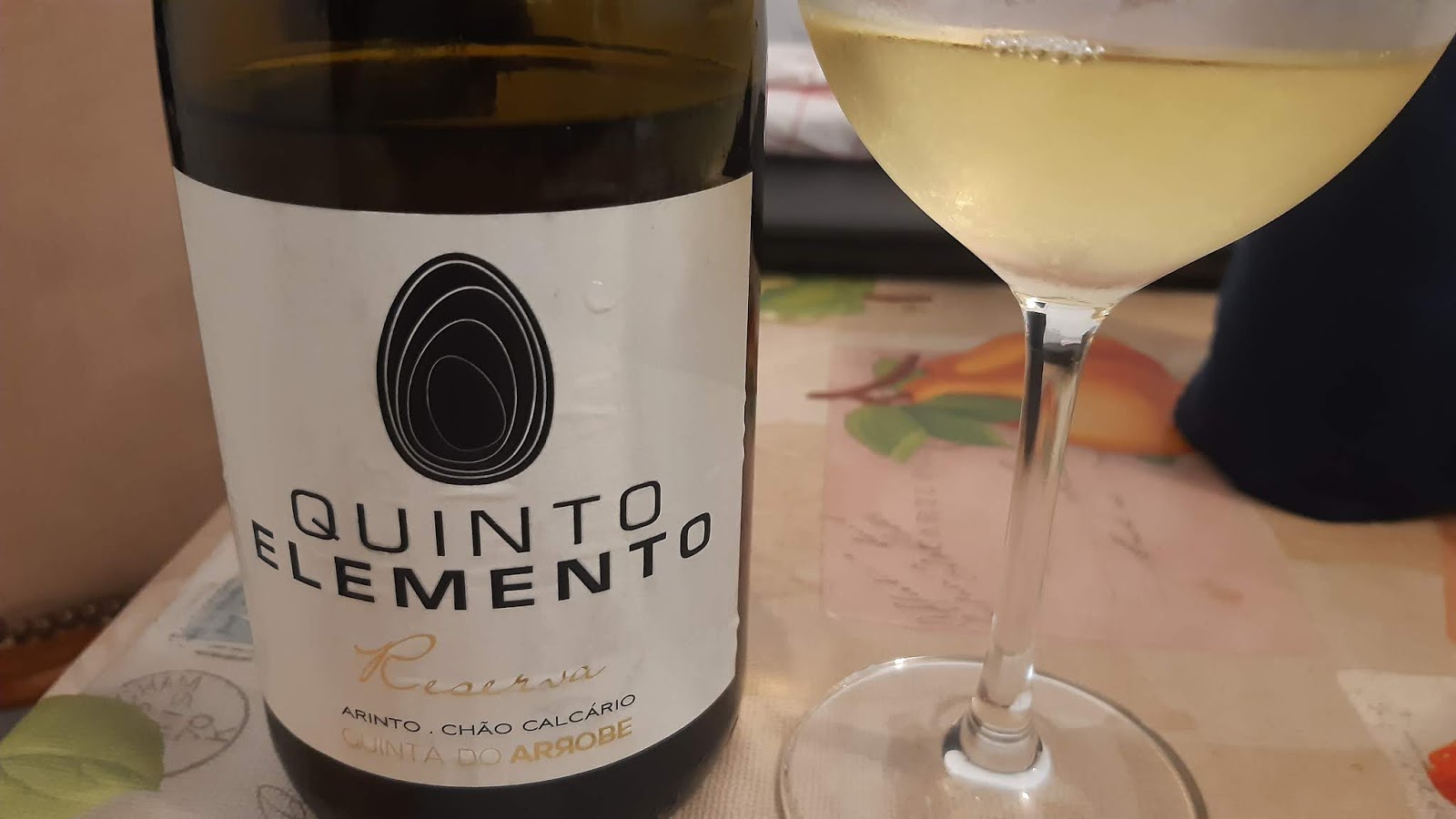 ContraRotulo Em Prova Quinto Elemento Reserva Arinto Chão de Calcário