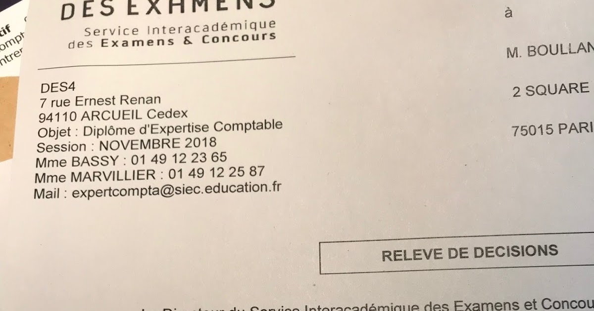 1er Diplome D Expertise Comptable En Vae En France