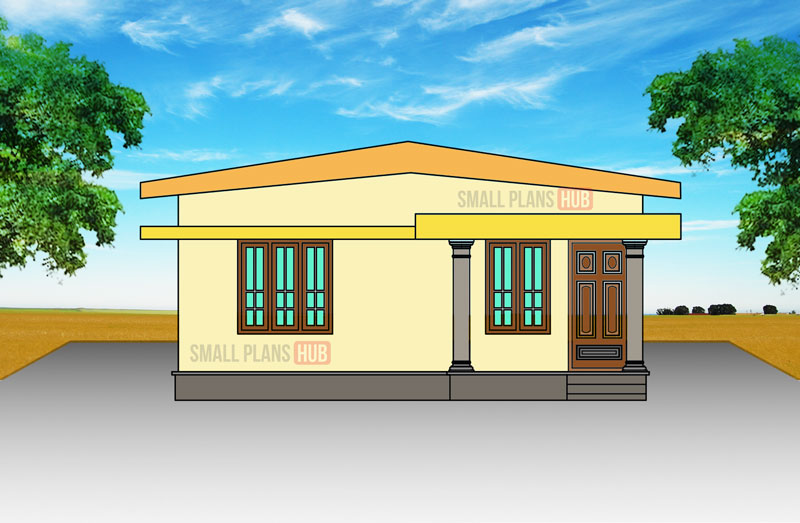 Six Low Budget Kerala Model Two Bedroom House Plans Under 500 Sq Ft Small Plans Hub