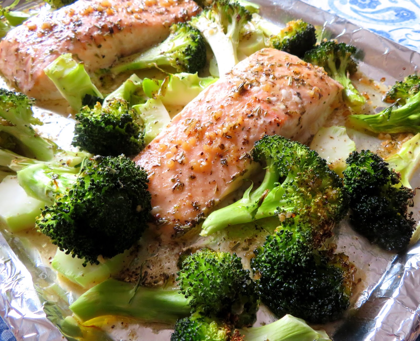Garlic Butter Salmon & Broccoli for two The English Kitchen