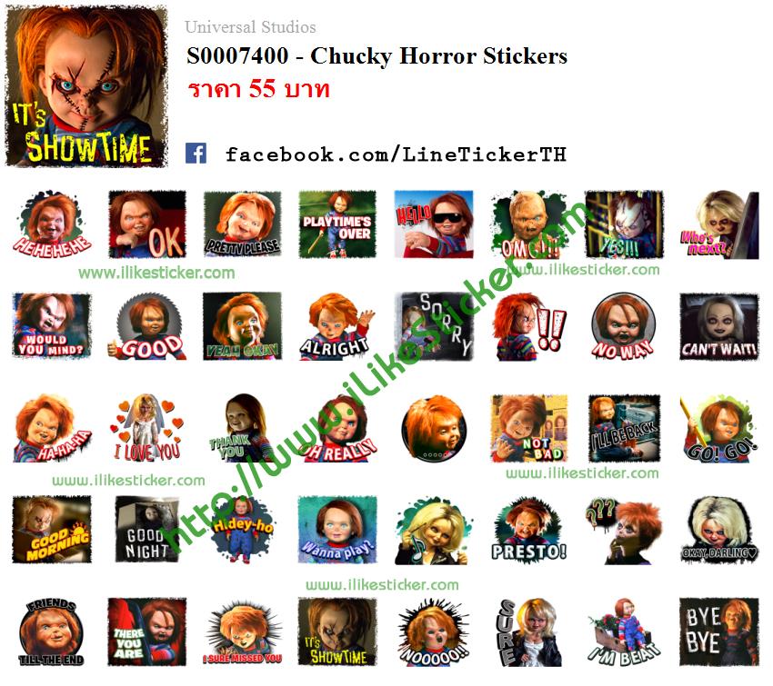 Chucky Horror Stickers