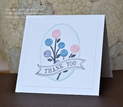 Card made with Bright Blossoms by Stampin' Up
