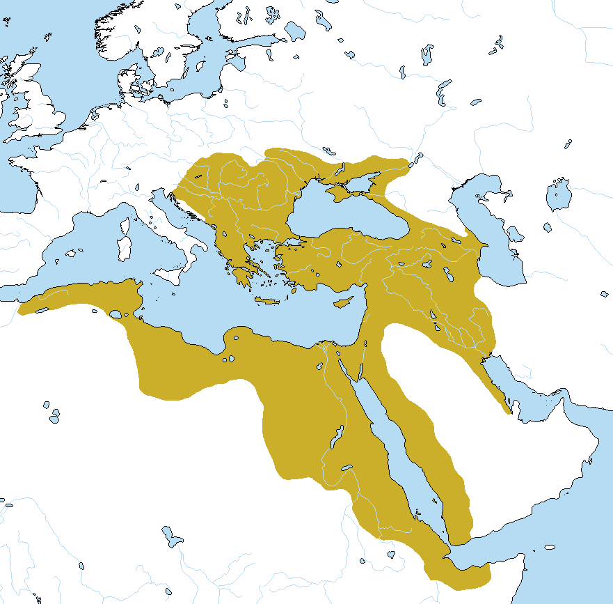 الإمبراطورية العثمانية خريطة الإمبراطورية في أقصى امتدادها