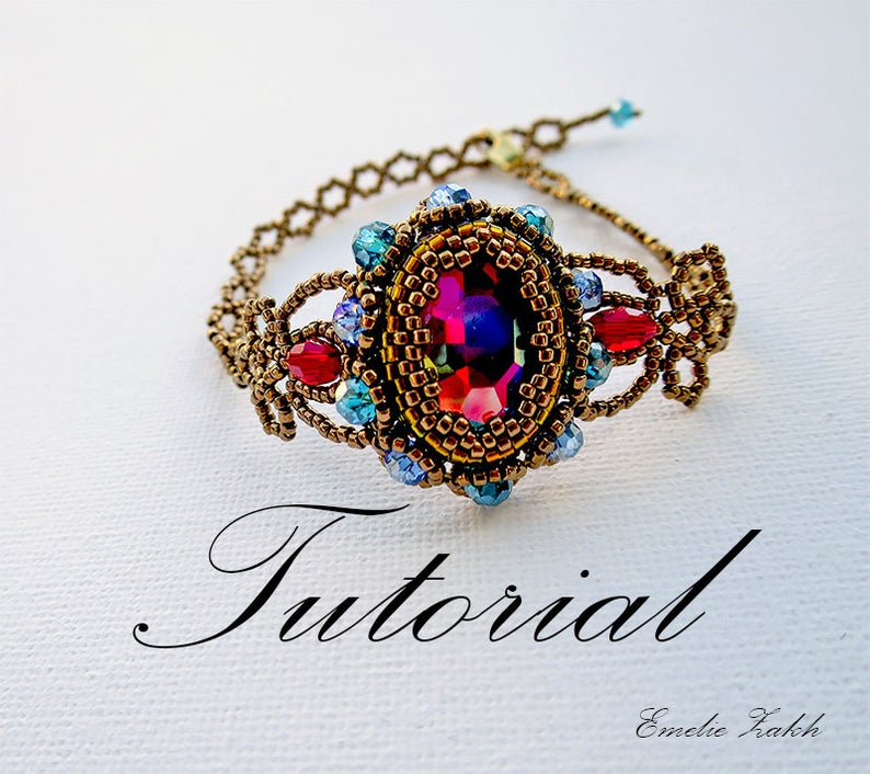 Amazing Lacy Beaded Jewelry Tutorials by Emeliebeads / The Beading Gem
