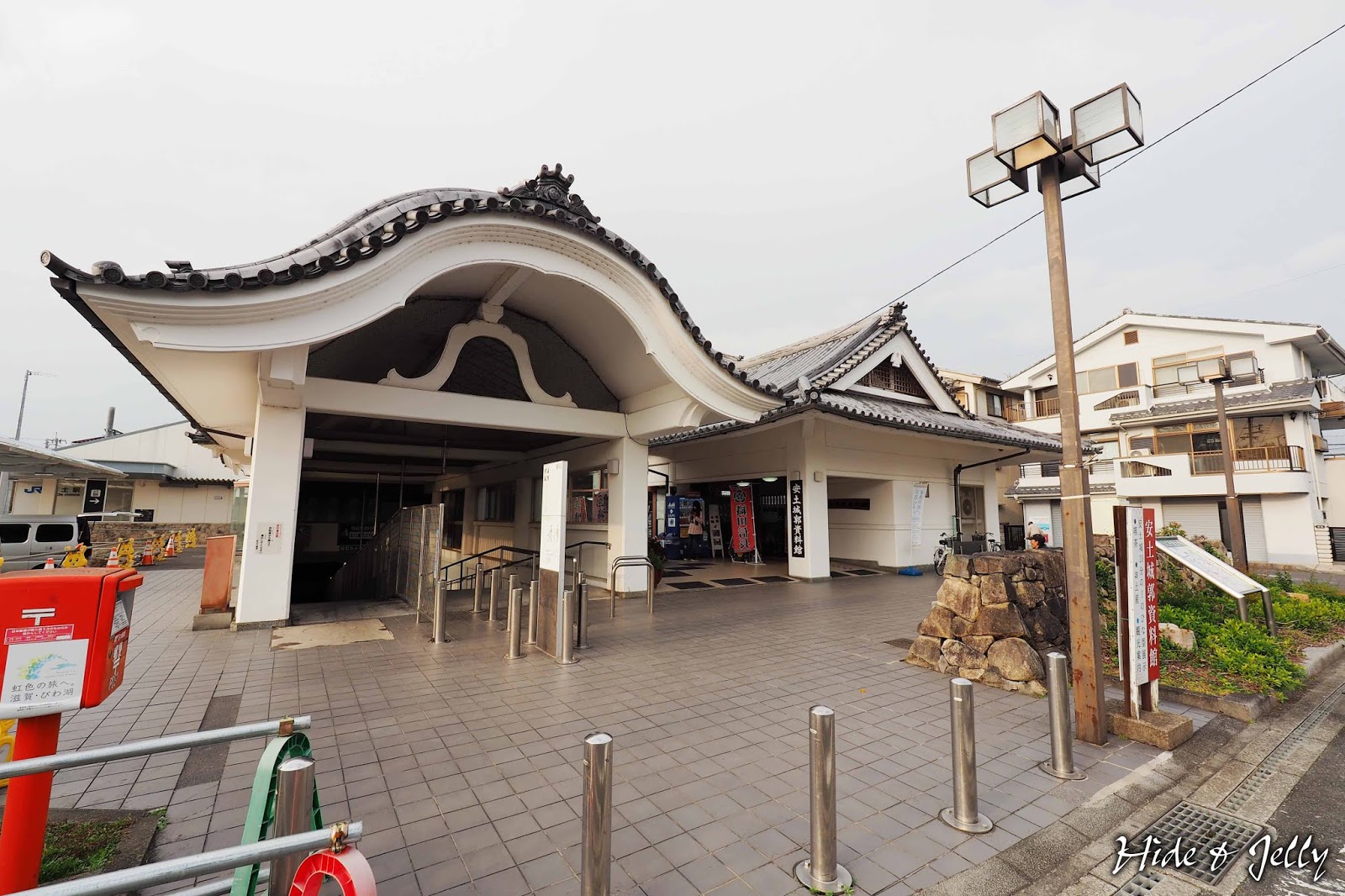 Hide Jelly 18東海道秋楓天下布武篇day6 近江八幡 蓋下第100顆百大名城章 就在 安土城郭資料館 百大名城