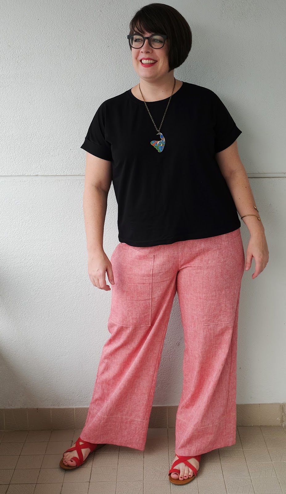 Cookin' & Craftin' Daisy Designer Pants in Linen