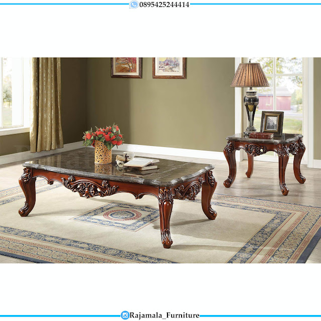 Sofa Tamu Mewah Jati Natural Classic Luxury Adorable Design RM-0493