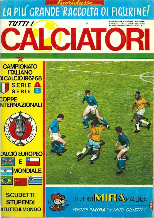 CAGLIARI SCUDETTO SERIE A  CALCIATORI PANINI 1967/68 