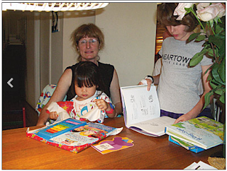 Better late... | Gregory with Anna (standing) and Sophie Image: Better late... | Gregory with Anna (standing) and Sophie