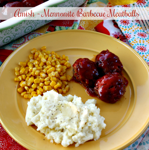 Amish Mennonite Barbecue Meatballs — Mommy's Kitchen
