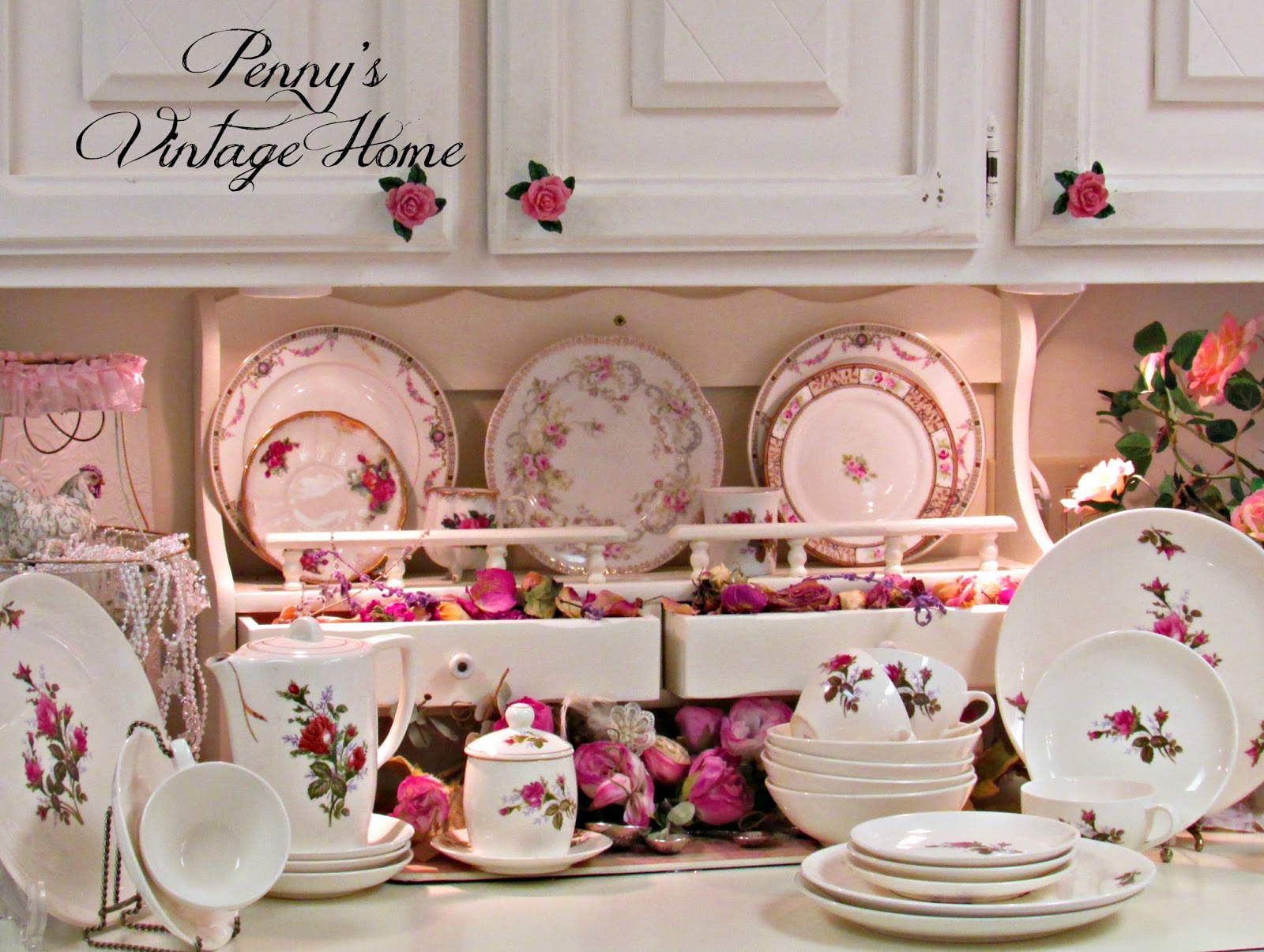 Penny's Vintage Home Rose Dishes