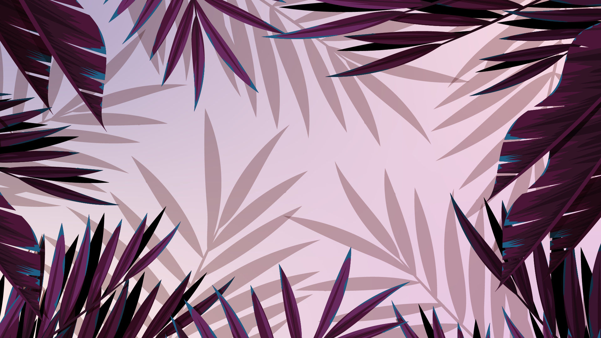 Aesthetic pc wallpaper 4k - palm leaves