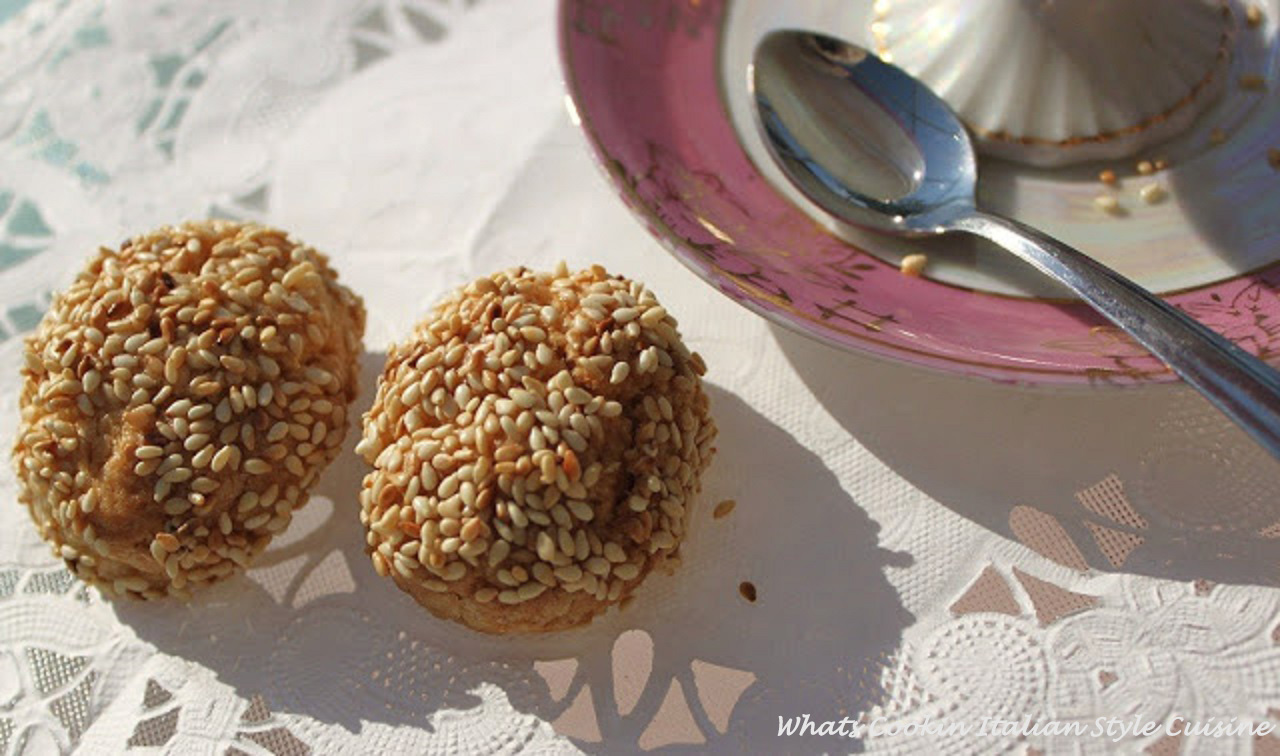 BEST Italian Sesame Seed Cookies What's Cookin' Italian Style Cuisine