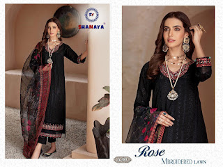 Shanaya Rose Mbroidered Lawn Pakistani Suits catalog