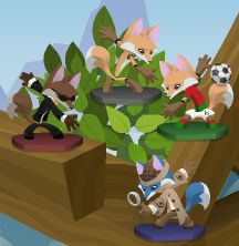 Animal Jam Rapids ~by Trickertreee: Golden Wings and fox toys