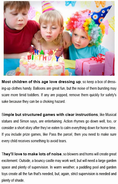 Birthday party games for 2 year old