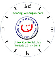 Jam dinding custom logo sekolah