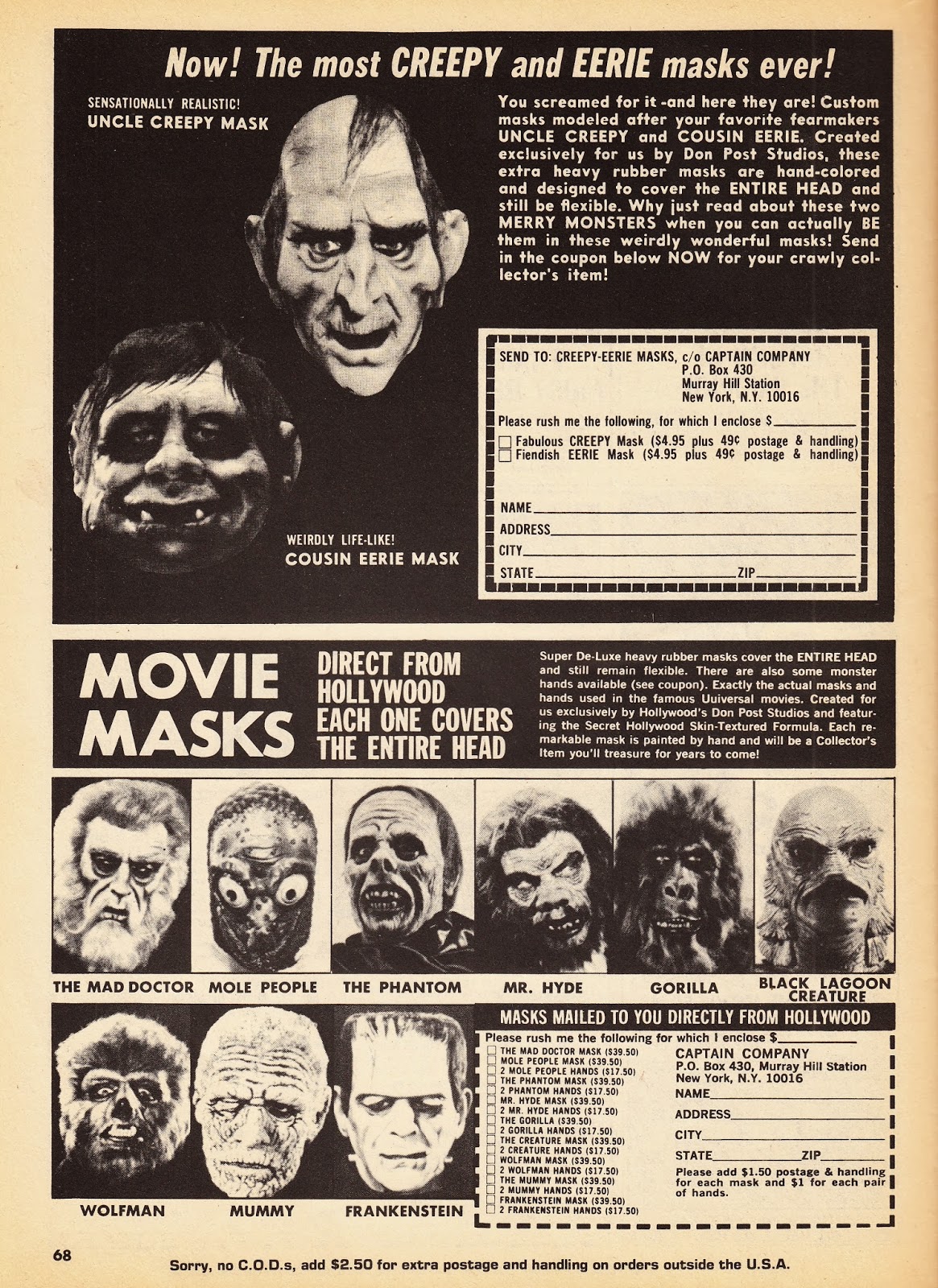 Mixed-Up Monster Club: Retro CAPTAIN COMPANY Advertisements From ...