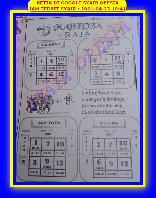 gambar togel sydney