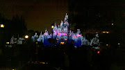 Disneyland! The castle lit up :) (disney castle)