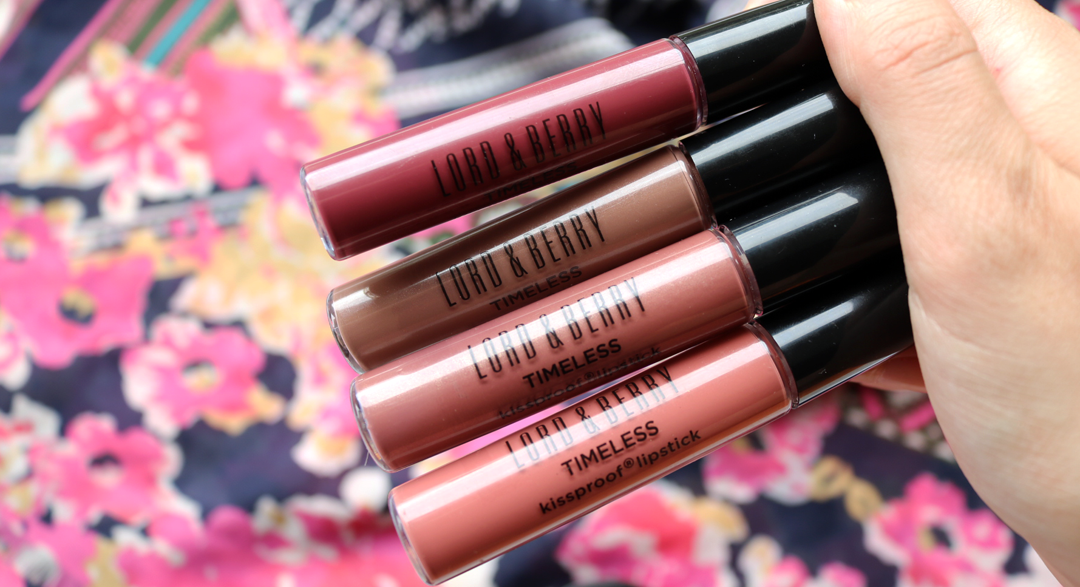 Lord & Berry Timeless Kissproof Lipsticks - Review & Swatches