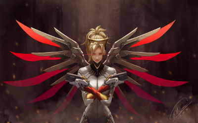 Mercy Overwatch - Fond d'Écran en Quad HD 1440p
