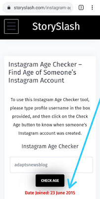 Instagram age checker