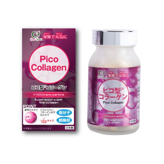 VIÊN UỐNG HỖ TRỢ PHỤC HỒI LÀN DA PICO COLLAGEN – HỘP 180 VIÊN – GENKI FAMI