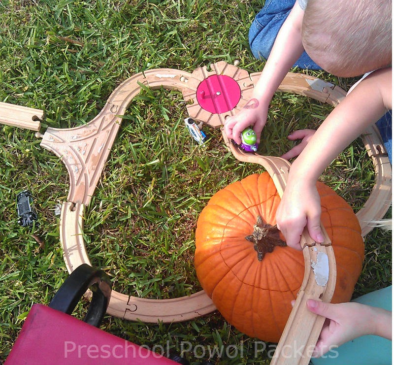 Pumpkin Train Tunnel Preschool Powol Packets