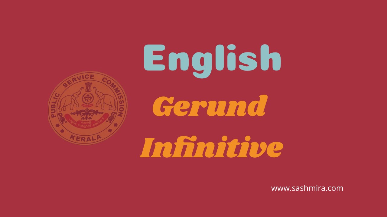 PSC English Grammar Gerund and Infinitive