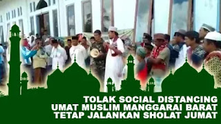 Umat Muslim di Manggarai Barat Menolak Social Distancing Umat Muslim di Manggarai Barat Menolak Social Distancing