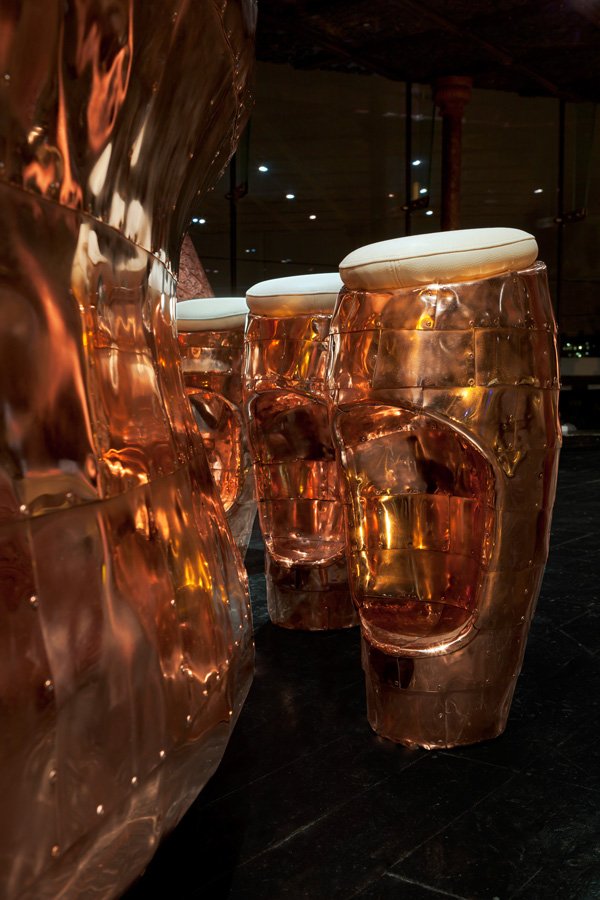 Best Restaurant Interior Design Ideas Copper bar design