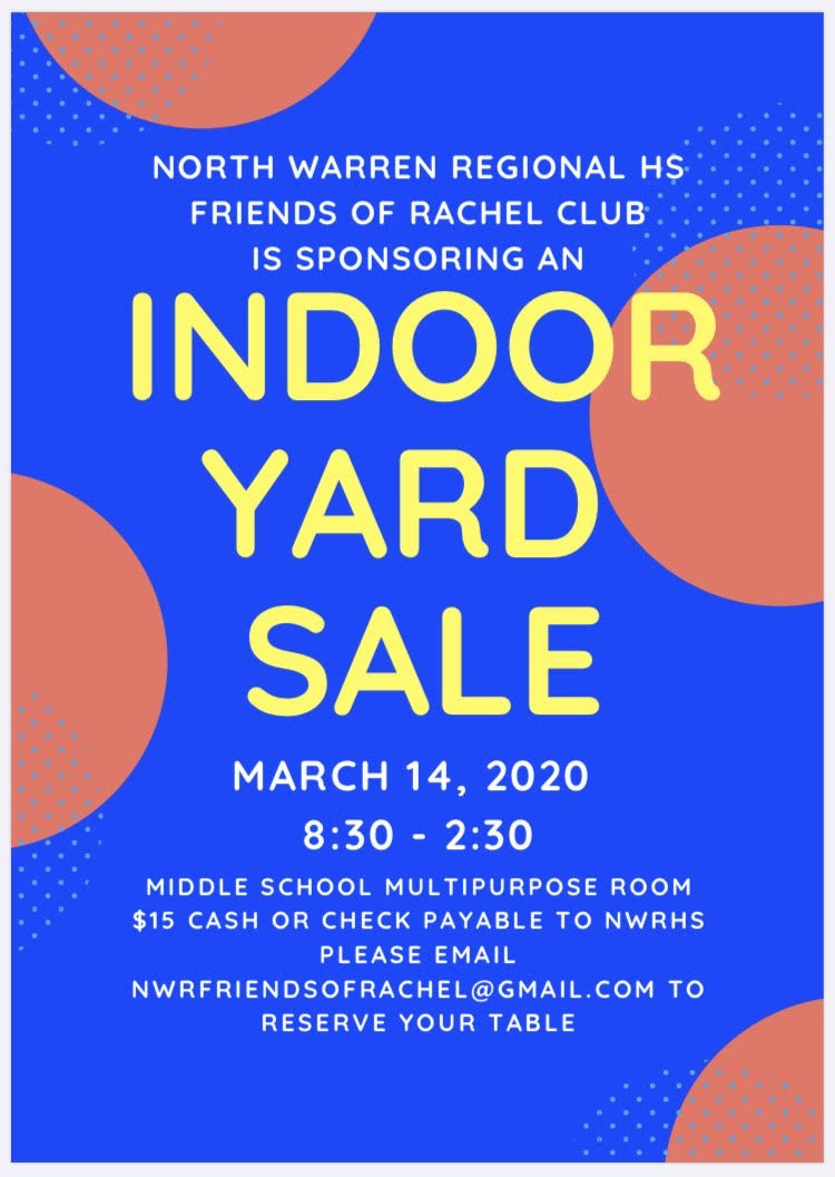 Indoor Yard Sale North Warren Regional School District