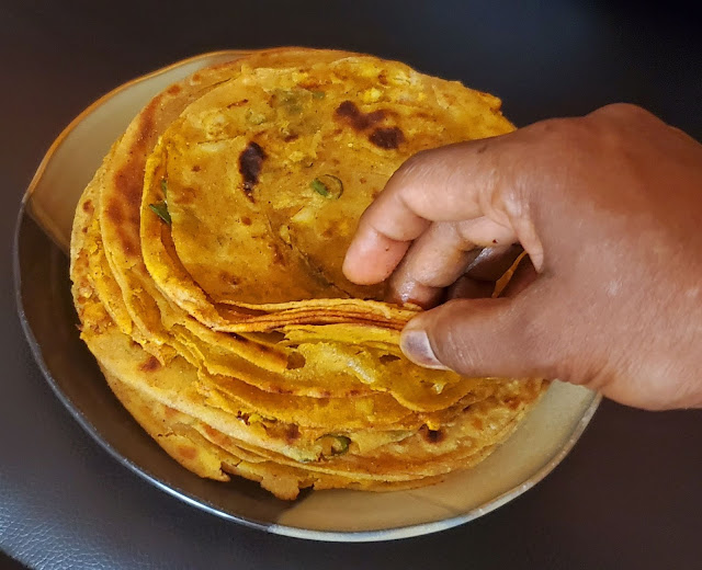 images of Garlic Paratha / Garlic Lacha Paratha / Garlic Lachha Paratha / Lachha Paratha 