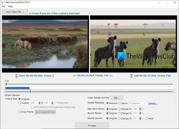 Videoclip QuickTool-software