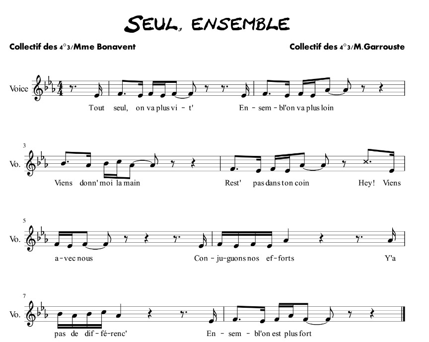 Seul on va vite, Ensemble on va plus loin