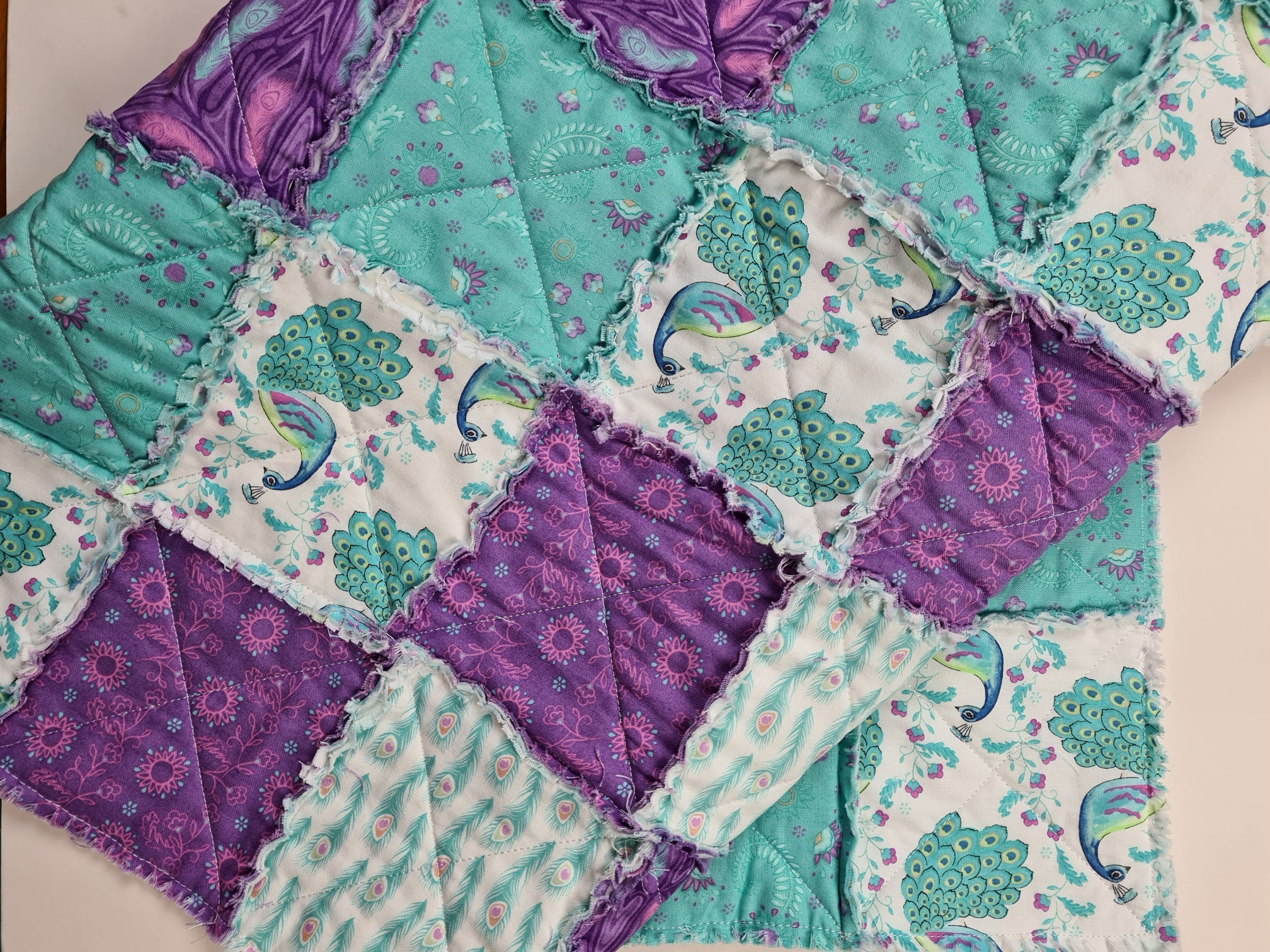 Raggy Quilt so easy and so effective Sarah Payne Happiness is a