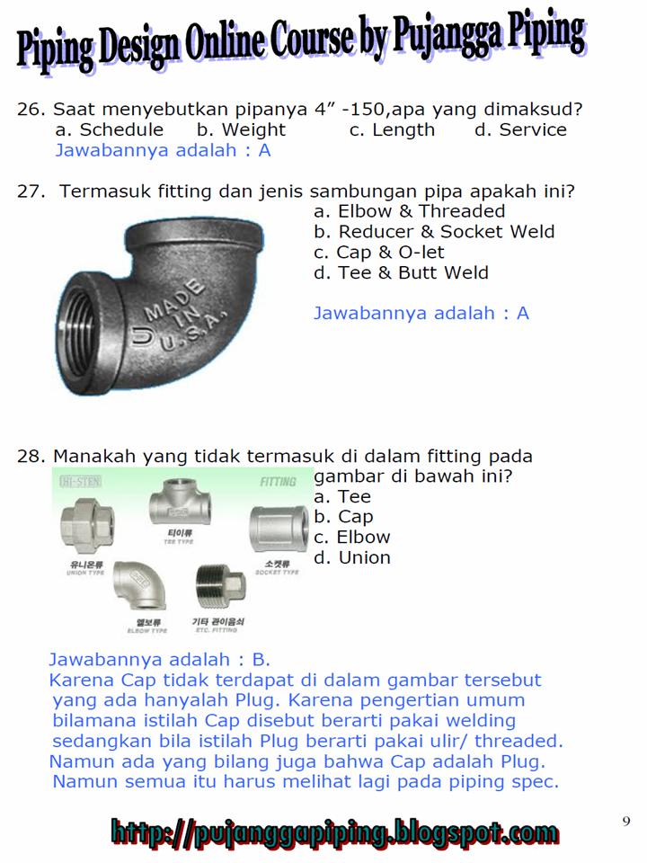 PUJANGGA ENGINEERING OIL & GAS QUESTION & ANSWER PIPE & FITTING