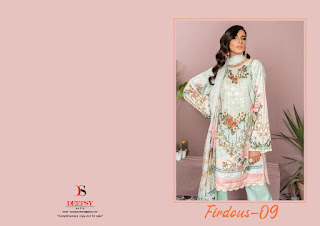 Deepsy Firdous Vol 9 Jaam Cotton Pakistani Suits Collection 