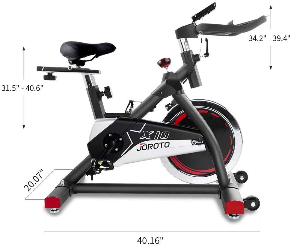 joroto belt drive indoor cycling bike
