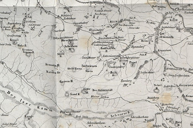Oldest Trees Najstarsze Drzewa: Isergebirge/Riesengebirge Map from 1860 Oldest Trees Najstarsze Drzewa: Isergebirge/Riesengebirge Map from 1860