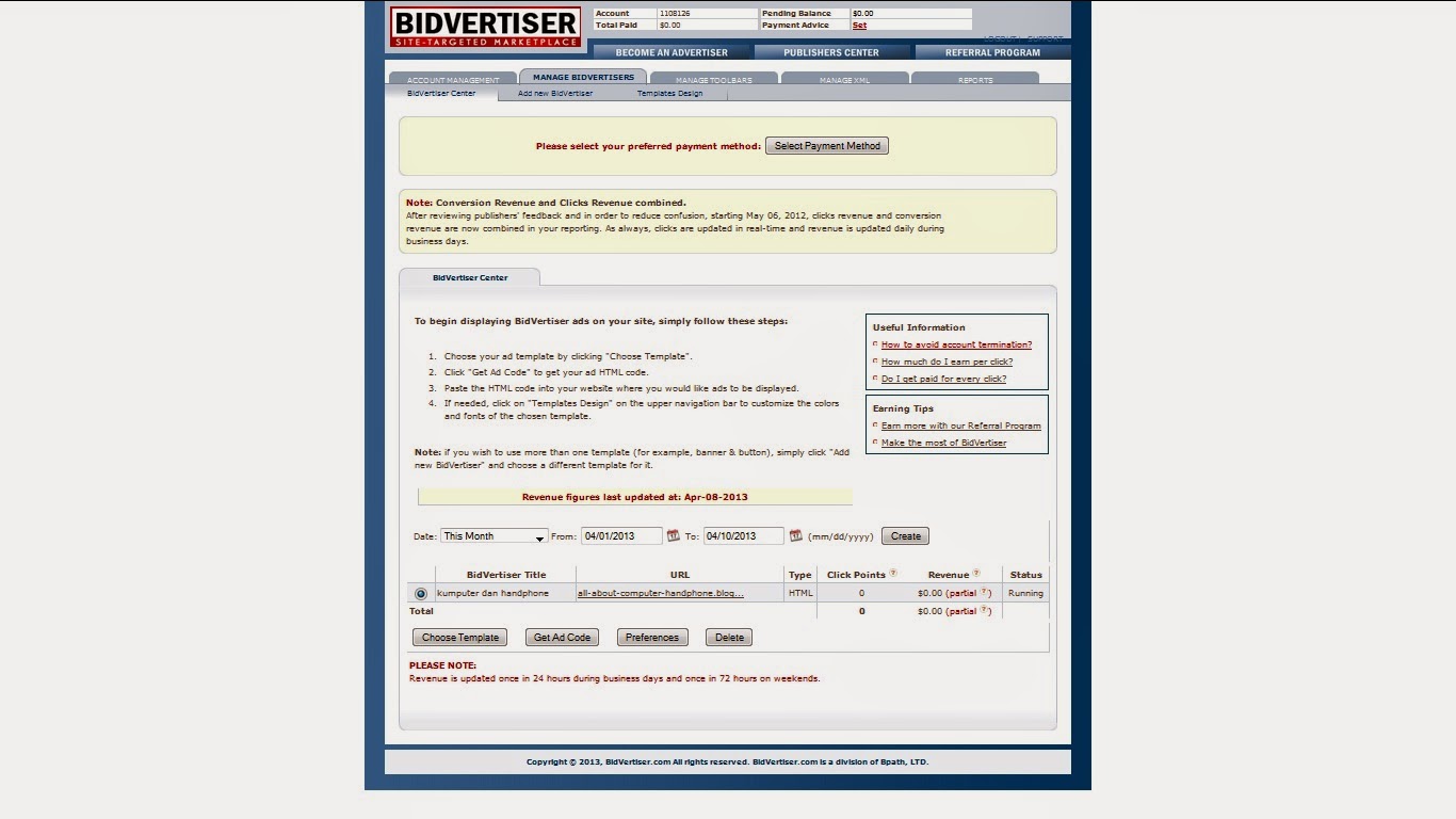 Tutorial Cara Mendaftar Bidvertiser Tutorial Cara Mendaftar Bidvertiser
