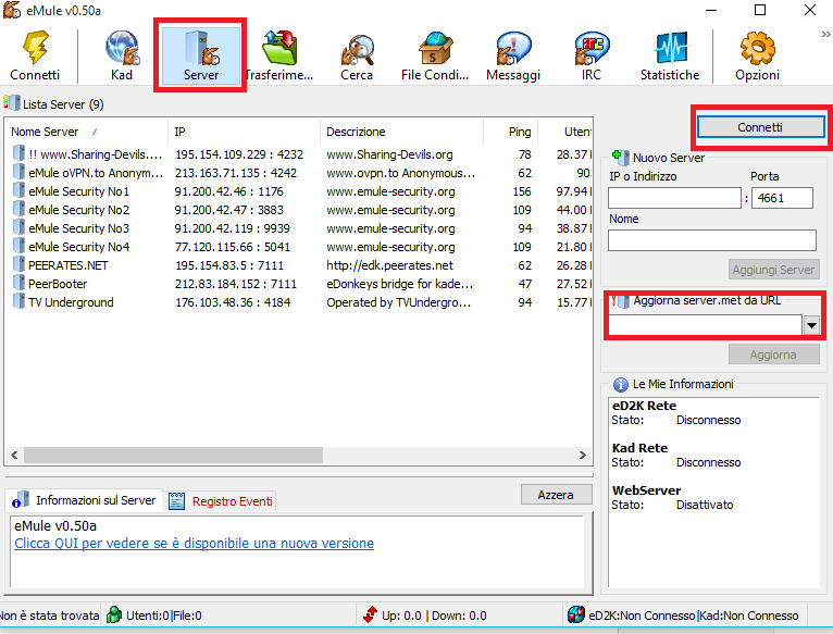 serveur emule 0.50a 2017