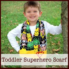 toddler superhero scarf
