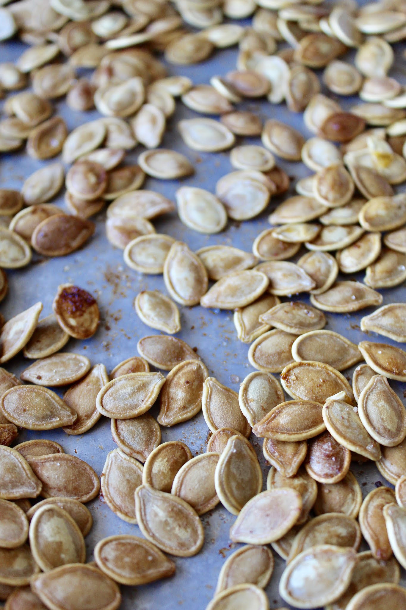 Roasted Worcestershire Pumpkin Seeds