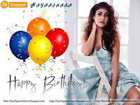 nayanthara hot, nayanthara with happy birthday balloons