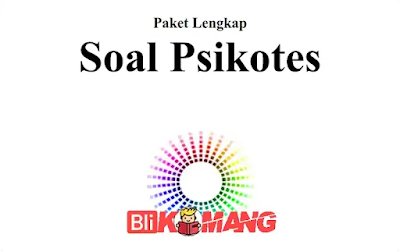 Paket Lengkap Soal Psikotes dan Jawaban PDF