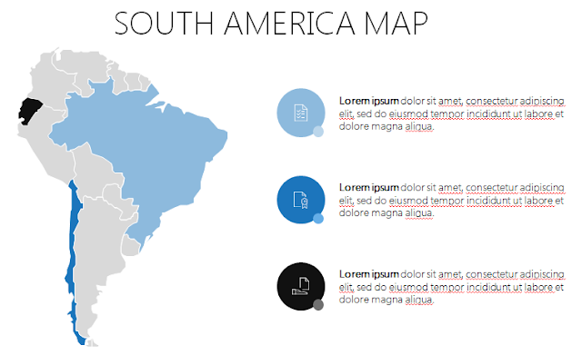 image: Template PowerPoint Peta Amerika Selatan