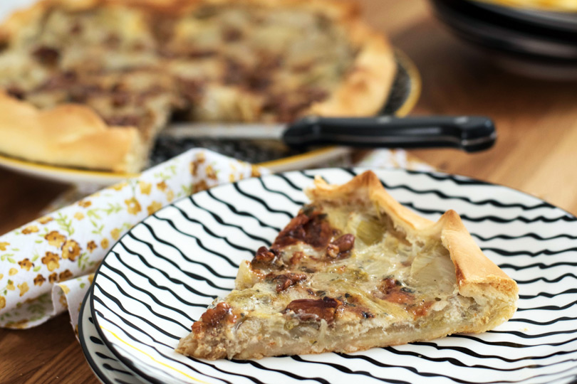 recette Tarte endives noix et roquefort