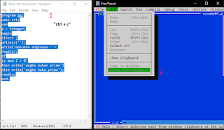 cara copy program pascal dari notepad